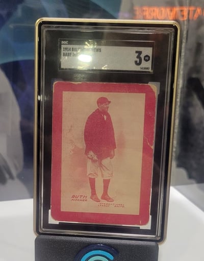 1914 Baltimore News Babe Ruth Rookie Card-1