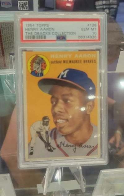 1954 Topps Hank Aaron Rookie Card PSA 10