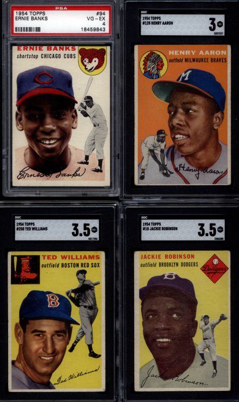 Hank Aaron Rookie Card Available in 1954 Topps Baseball Set Break