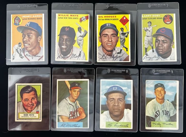 1954 Topps Hank Aaron Rookie Card Highlights Inherited Collection