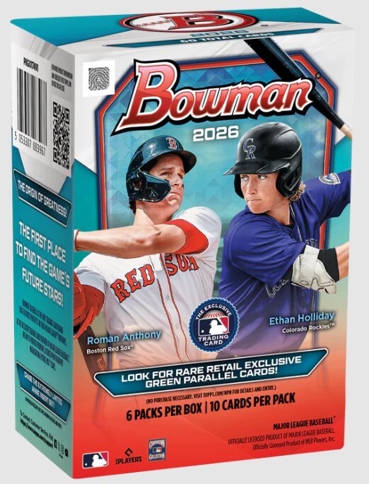 2026 Bowman Baseball Sealed Boxes Available with Just Collect