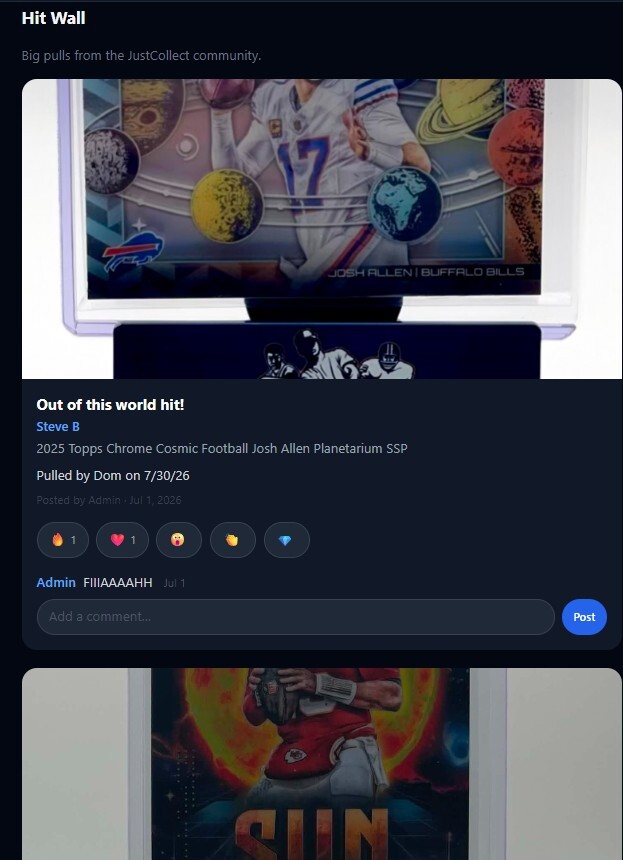 Just Collect Breaks Adds Hit Wall of Big Pulls to Your Dashboard