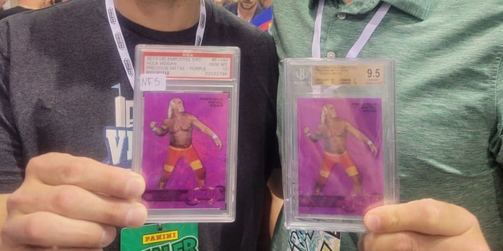 Rare Upper Deck Employee Exclusive Hulk Hogan Precious Metal Gem Cards
