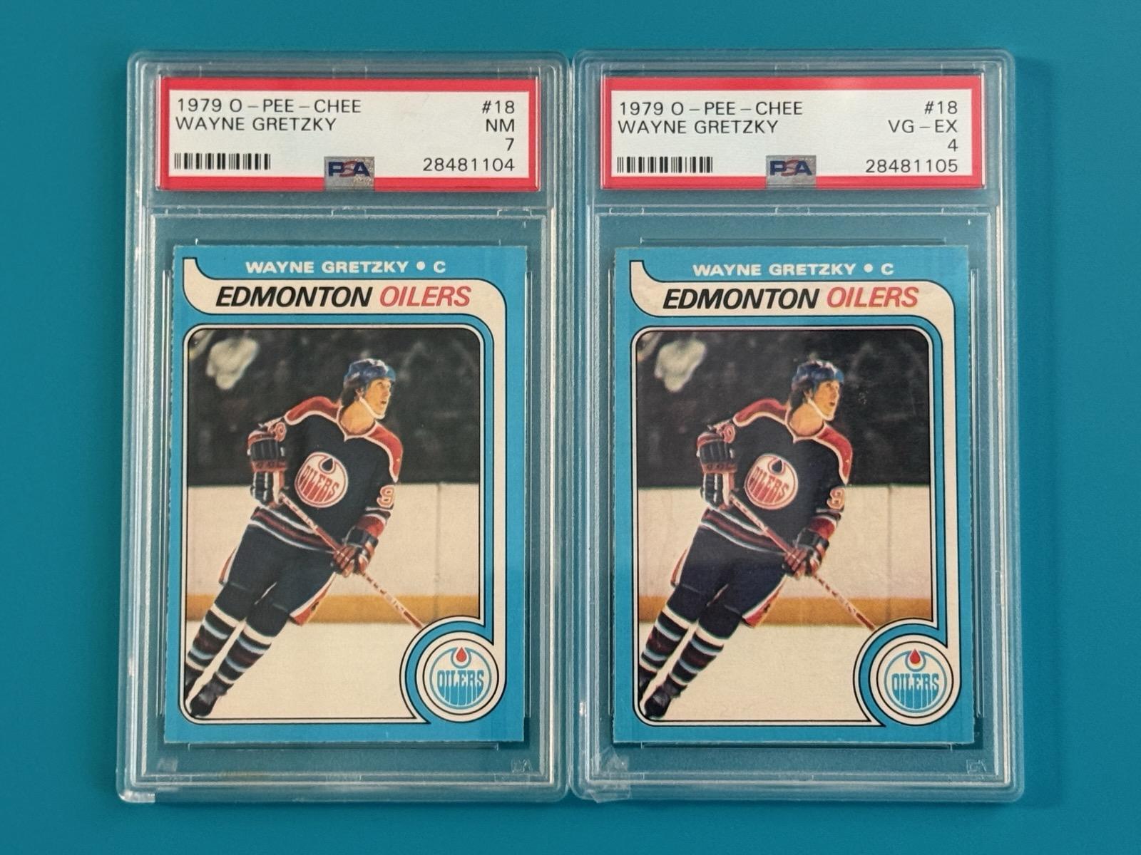 Two 1979 O-Pee-Chee Wayne Gretzky Rookies Purchased by Just