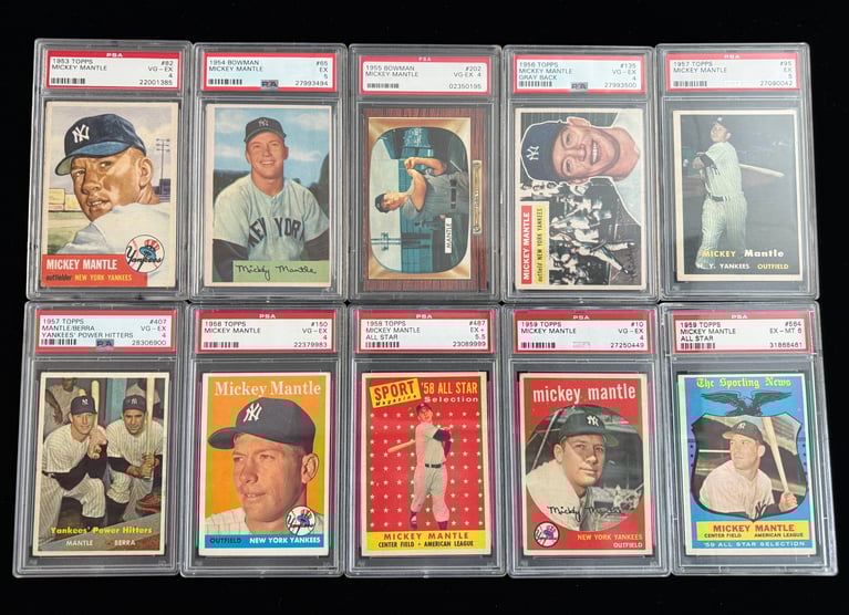 Just Collect YouTube Channel Leads to Graded Mickey Mantle Collection