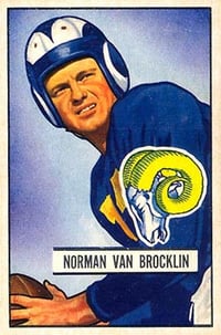 1951 Bowman Norm Van Brocklin