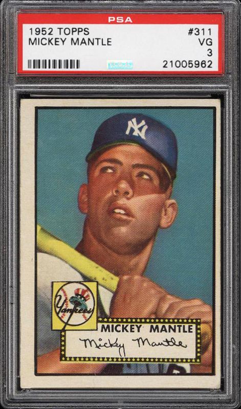 1952 Topps #311 Mickey Mantle