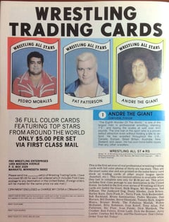1982-83 Wrestling All-Stars Advertisement