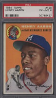 Hank Aaron 1954 Topps rookie card