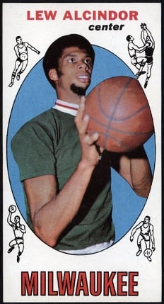 1969 Topps Lew Alcindor - Kareem Abdul-Jabbar rookie card