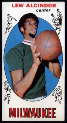 1969 Lew Alcindor - Kareem Abdul-Jabbar Rookie Card