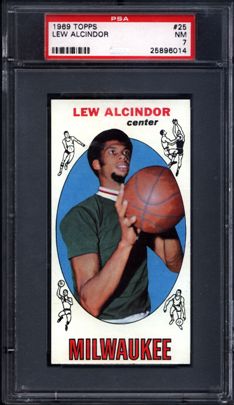 1969 Topps Lew Alcindor - Kareem Abdul-Jabbar rookie card