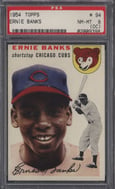 Ernie Banks PSA 1954 Topps rookie card