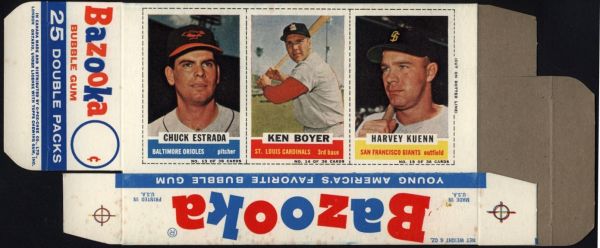 1961 Bazooka Panels Baseball Set Collection | Just Collect Blog