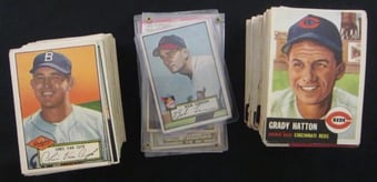 1952 and 1953 Topps Baseball Cards