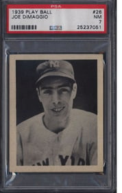 1939 Play Ball #26 Joe DiMaggio PSA 7