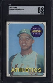 1969 Topps #260 Reggie Jackson SGC 8