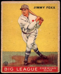 1933 Goudey #29 Jimmie Foxx