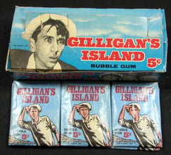 Gilligan's Island Wax Box and WEax Packs