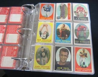 Corning Collection Football Cards