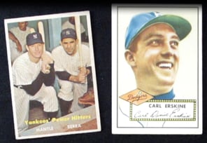 Mantle and Berra Bowman Card