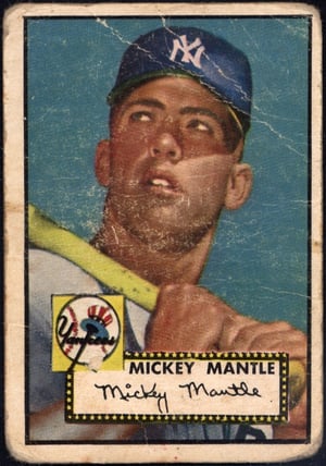 1952 Topps #311 Mickey Mantle - Front