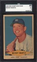 1954 Red Heart Mickey Mantle