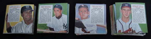 Campanella, Rizzuto & Spahn Red Man Cards