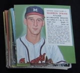 Warren Spahn Red Man Card