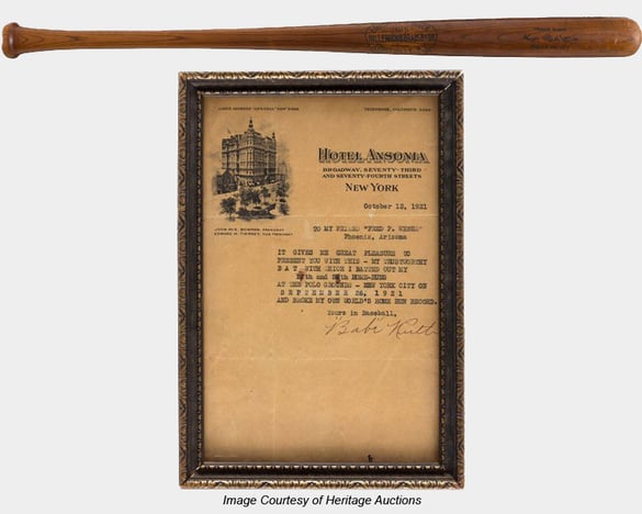 Babe Ruth 59th Home Run Bat