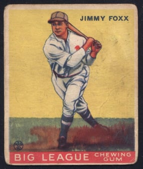 1933 Goudey Jimmie Foxx