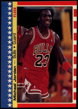 1987 Fleer #2 Sticker Michael Jordan