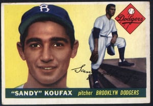 1955 Topps #123 Sandy Koufax