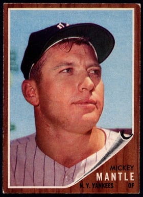 1962 Topps Mickey Mantle 