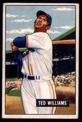 1951 Bowman Ted Williams