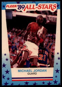 1988 Fleer Sticker Michael Jordan