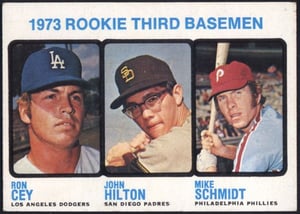 1973 Topps #615 Mike Schmidt rookie card