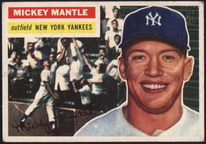 1956 Topps #135 Mickey Mantle