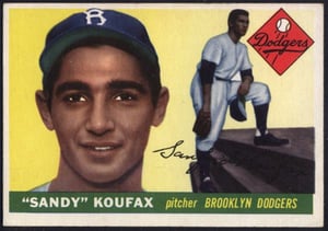 1955 Topps #123 Sandy Koufax