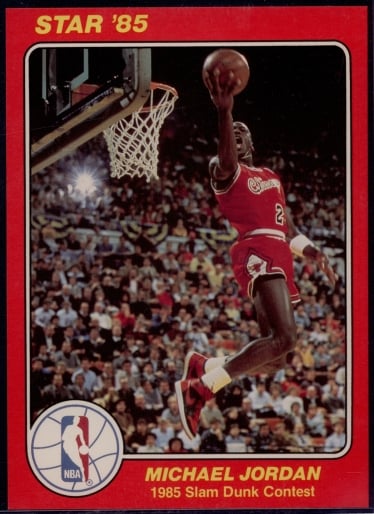 Michael Jordan 5x7 Star Basketball