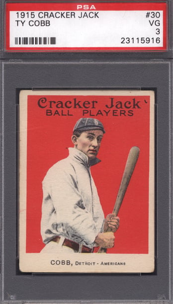 1915 Cracker Jack Ty Cobb PSA 3