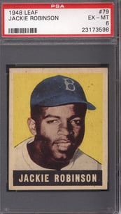 Jackie Robinson Rookie 1948 Leaf #79