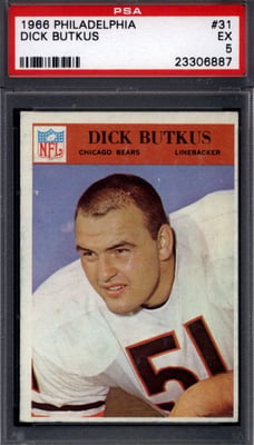 1966 Philadelphia Dick Butkus rookie