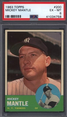 1963 Topps Mickey Mantle