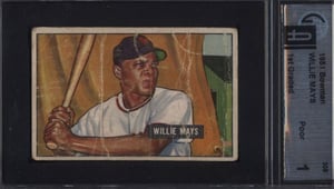 1951 Bowman Willie Mays