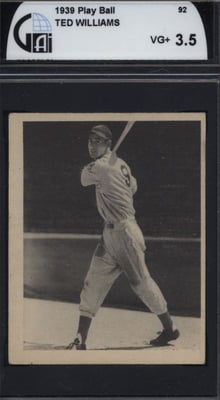 1939 Play Ball #92 Ted Williams