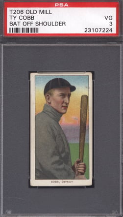 T206 Old Mill Ty Cobb PSA 3