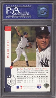 Derek Jeter Rookie Card Back