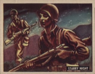 1950 Topps Freedom's War #158 Starry Night