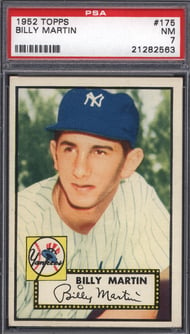 1952 Topps #175 Billy Martin Rookie